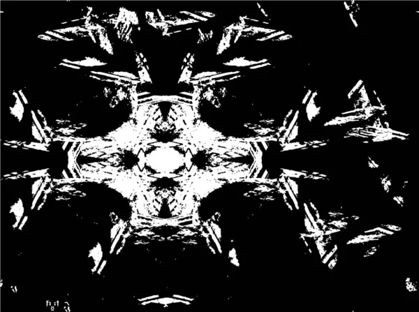 Stratul Suprapunere Grunge Fundal Vectorial Alb Negru Abstract Suprafață Monocromă — Vector de stoc