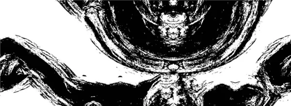 Грубая Текстурированная Краска Обоях Черно Белый Узор — стоковый вектор