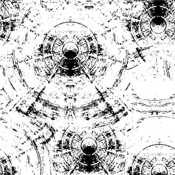 Груба Текстурована Фарба Шпалерах Чорно Білий Візерунок — стоковий вектор