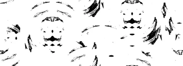 Papier Peint Avec Peinture Texturée Sur Surface Motif Noir Blanc — Image vectorielle