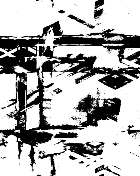 Einfacher Hintergrund Mit Kratzern Abstrakte Monochrom Verwitterte Tapete — Stockvektor