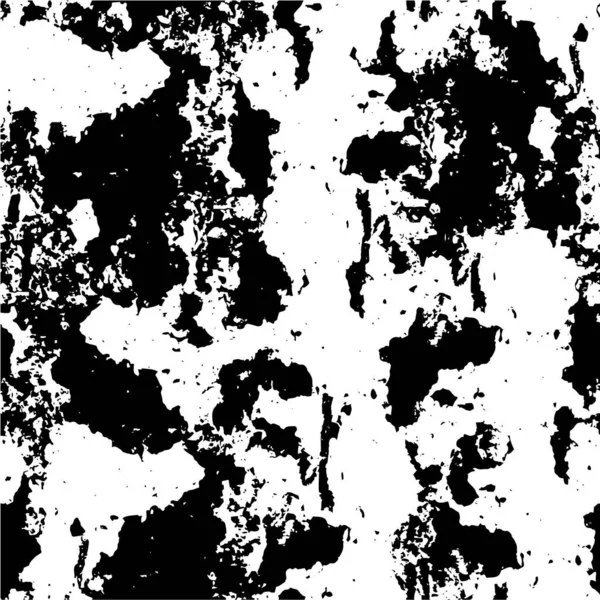 Zwart Wit Verontruste Achtergrond Met Krassen Abstract Verweerd Behang — Stockvector