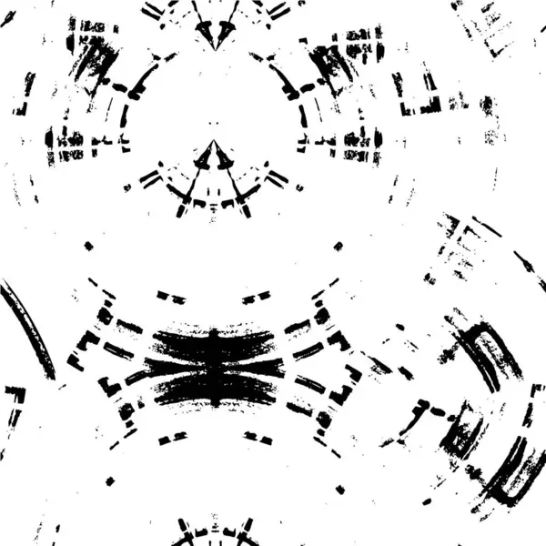Schwarz Weißer Hintergrund Mit Kratzern Abstrakte Verwitterte Tapete — Stockvektor