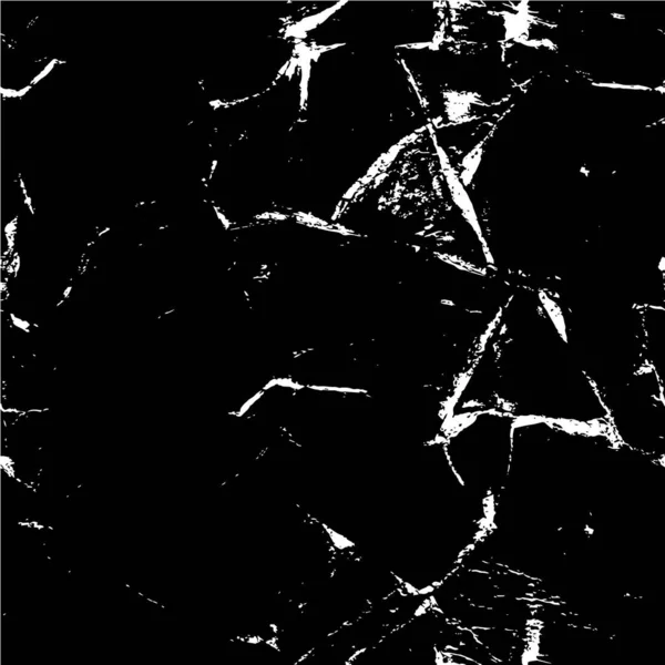 Schwarz Weißer Hintergrund Mit Kratzern Abstrakte Verwitterte Tapete — Stockvektor