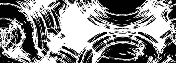 Чорно Білий Тривожний Фон Подряпинами Абстрактними Метеоритними Шпалерами — стоковий вектор