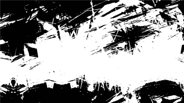 Μαύρο Και Άσπρο Distressed Φόντο Γρατσουνιές Αφηρημένη Ξεπερασμένη Ταπετσαρία — Διανυσματικό Αρχείο