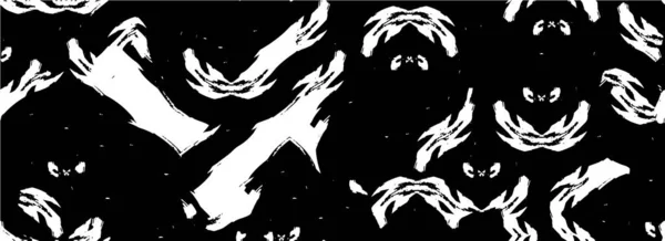 Fond Tourmenté Avec Des Rayures Noires Blanches Papier Peint Abstrait — Image vectorielle