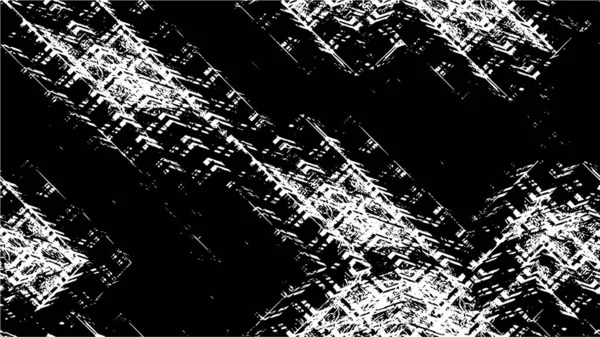 焦急的背景 黑白相间的划痕 抽象的风化墙纸 — 图库矢量图片