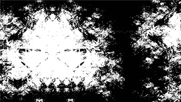 Hrubý Povrch Černými Bílými Škrábanci Abstraktní Ošlehaná Tapeta — Stockový vektor