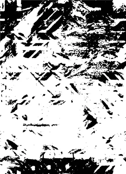 Занепокоєна Поверхня Чорно Білими Подряпинами Абстрактними Шпалерами — стоковий вектор