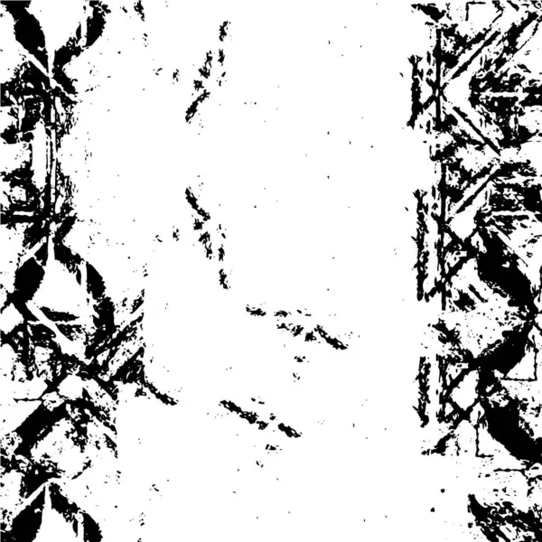 Монохромный Рисунок Сделанный Поврежденными Пятнами — стоковый вектор