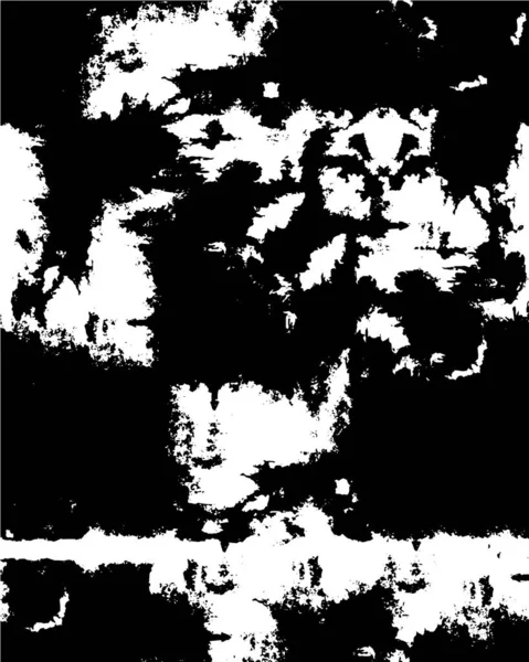 Монохромный Рисунок Сделанный Поврежденными Пятнами — стоковый вектор