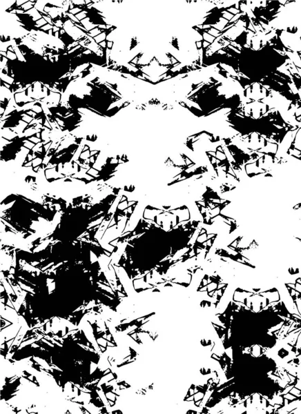 Patrón Desordenado Hecho Con Manchas Simples Blanco Negro — Archivo Imágenes Vectoriales