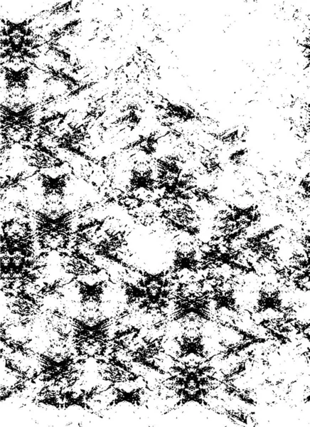シンプルな黒と白のスモッジで作られたパターン — ストックベクタ