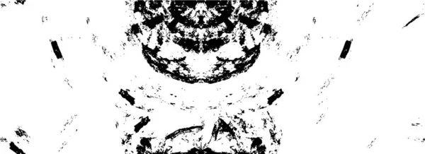 Abstract Monochrome Grunge Patroon Met Krassen — Stockvector