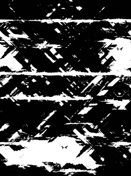 Abstract Black White Grunge Pattern — 스톡 벡터