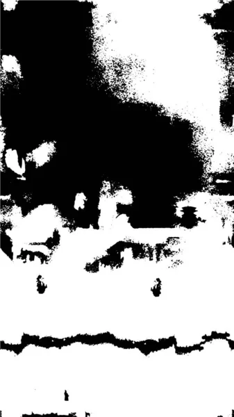 Fondo Angustiado Textura Blanco Negro Con Arañazos Líneas Ilustración Abstracta — Archivo Imágenes Vectoriales