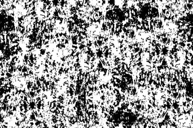 Vektör grunge dokusu. Siyah beyaz arka plan. Soyut monokrom resim koyu tonlarda solmuş bir efekt içerir