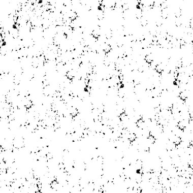 Vektör grunge dokusu. Siyah beyaz arka plan. Soyut monokrom resim koyu tonlarda solmuş bir efekt içerir