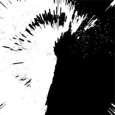 Siyah ve beyaz soyut grunge arka plan. monokrom dokusu. vektör illüstrasyonu  