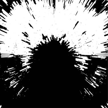 Soyut vektör çizimi. arkaplan siyah beyaz, grunge deseni.   