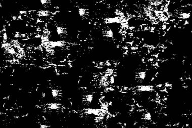 Siyah ve beyaz soyut grunge arka plan. Tek renkli vektör illüstrasyonu.  