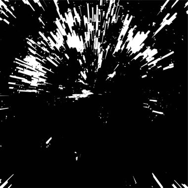 Siyah ve beyaz soyut arka plan. Grunge dokusu. Vektör illüstrasyonu.      