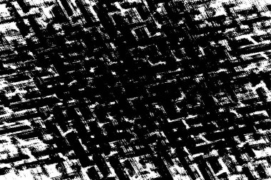 Siyah beyaz dokular. Vektör çizimi. Soyut monokrom grunge arkaplanı.  