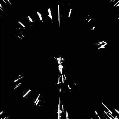 Siyah beyaz dokular. Vektör çizimi. Soyut monokrom grunge arkaplanı.  