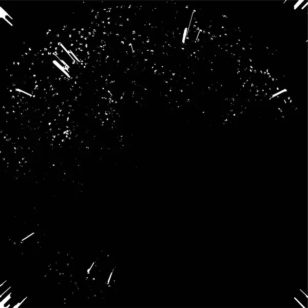 Grunge Motif Noir Blanc Particules Monochromes Texture Abstraite Surface Fond — Image vectorielle