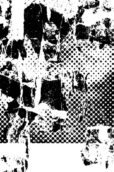 Motif Monochrome Abstrait Fond Noir Blanc Illustration Vectorielle — Image vectorielle