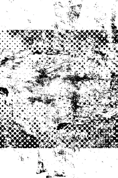 Černé Bílé Abstraktní Grunge Pozadí Jednobarevná Textura Vektorová Ilustrace — Stockový vektor