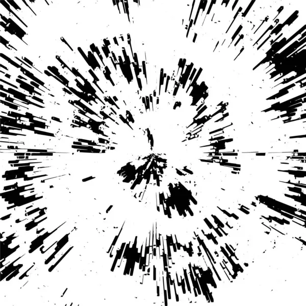 黑色和白色的抽象的怨气背景 单色纹理 — 图库矢量图片