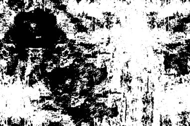 Siyah ve beyazın arka planı. Monokrom elementlerin dokusunun soyut deseni. Tasarım veya yazdırma için Grunge.