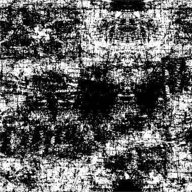 Vektör grunge dokusu. Siyah beyaz arka plan. Soyut monokrom resim koyu tonlarda solmuş bir efekt içerir