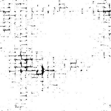 Vektör grunge dokusu. Siyah beyaz arka plan. Soyut monokrom resim koyu tonlarda solmuş bir efekt içerir