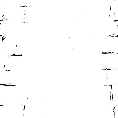 Grunge dokusu çatlaklar, cipsler, lekeler. Siyah ve beyaz yazdırılmış ögelerin soyut deseni