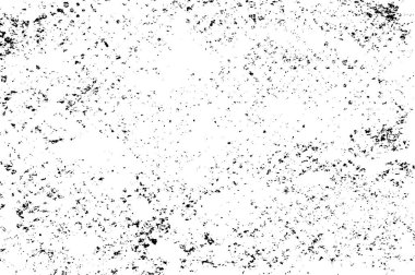 Grunge dokusu çatlaklar, cipsler, lekeler. Siyah ve beyaz yazdırılmış ögelerin soyut deseni