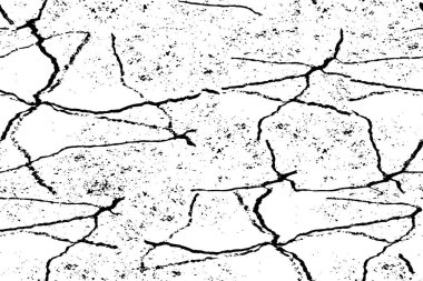 Grunge siyah beyaz. Çatlak, toz, leke dokusu. Soyut tek renkli arkaplan. Yazdırma ve tasarım için mükemmel desen