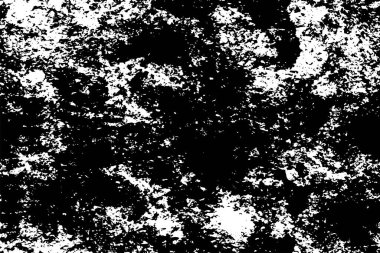Vektör grunge dokusu. Siyah beyaz arka plan. Soyut monokrom resim koyu tonlarda solmuş bir efekt içerir