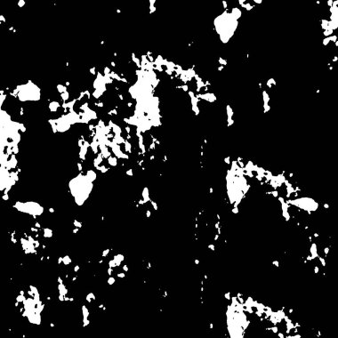 Vektör grunge dokusu. Siyah beyaz arka plan. Soyut monokrom resim koyu tonlarda solmuş bir efekt içerir
