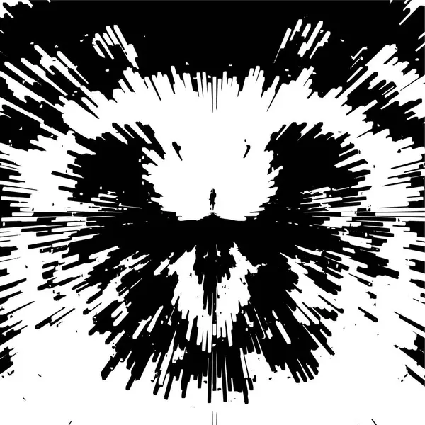 Старий Гранжевий Вінтажний Вивітрюваний Фон Абстрактний Чорно Білий Фон — стоковий вектор
