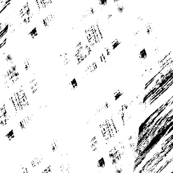 Textura Superpuesta Grunge Vectorial Fondo Blanco Negro Imagen Monocromática Abstracta — Archivo Imágenes Vectoriales