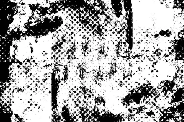 Abstracte Zwart Wit Achtergrond Grunge Textuur Vectorillustratie — Stockvector