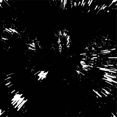 Siyah ve beyaz renklerde sıkıntılı doku ve çizikler