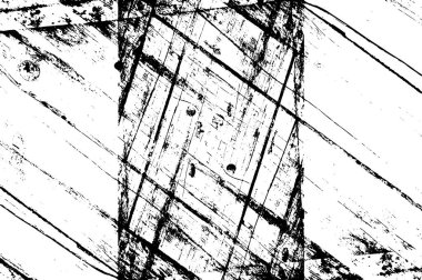 Siyah ve beyaz renklerde sıkıntılı doku ve çizikler