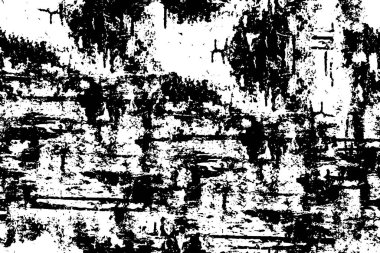 Siyah ve beyaz renklerde sıkıntılı doku ve çizikler