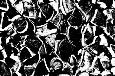 Kaba ve basit bir desen, inişli çıkışlı vuruşlarla yapılmış.