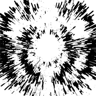 Kaba ve basit bir desen, inişli çıkışlı vuruşlarla yapılmış.