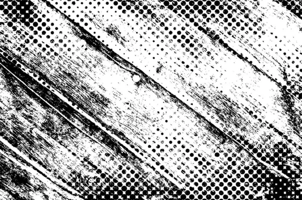 Siyah Beyaz Renklerde Sıkıntılı Doku Çizikler — Stok Vektör